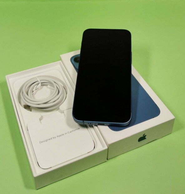 Apple iphone 13 mini 256GB Vodafone Blue 91% os akkuval elad!