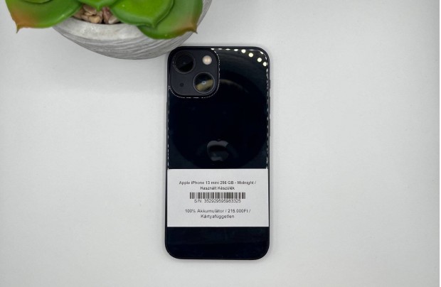 Apple iphone 13 mini 256 GB - Krtyafggetlen / Hasznlt kszlk