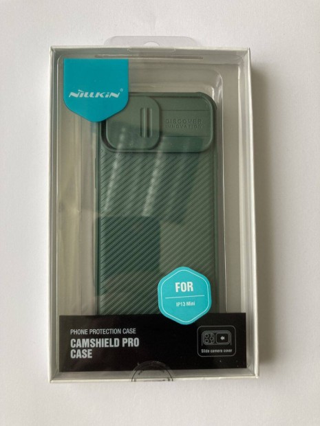 Apple iphone 13 mini - Nillkin Camshield Pro, zld szilikon tok