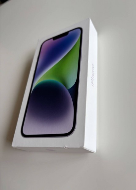 Apple iphone 14 128GB Lila (hibátlan, független, dobozos)
