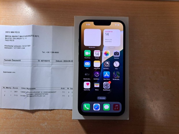 Apple iphone 14 Fggetlen Szinte j Mediamarkt 34 h Garancis !