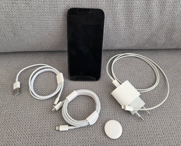 Apple iphone 14 Pro 128GB, akku 87%; 5 h garancival s tartozkokkal