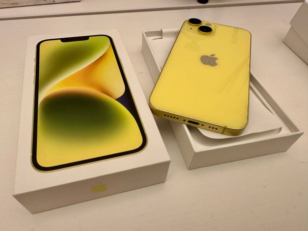 Apple iphone 14 Yellow, Starlight 128Gb, fggetlen, garancilis 2026.0