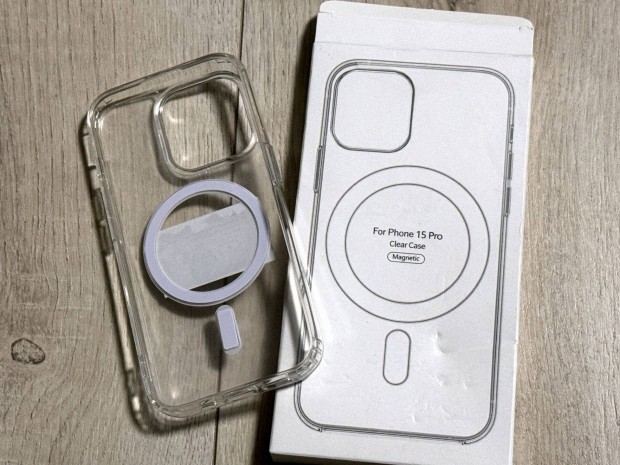 Apple iphone 15Pro 15 Pro magsafe szilikon Clear Tpu TOK tltsz