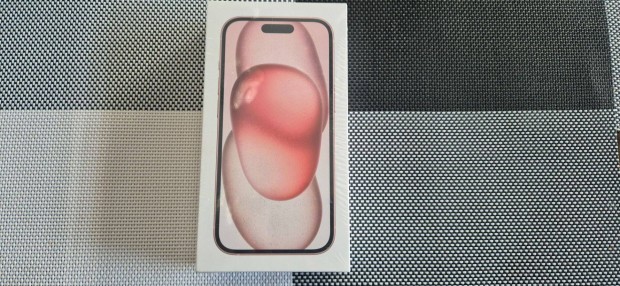 Apple iphone 15 128GB Független Új Pink 2 év Apple Garanciával !