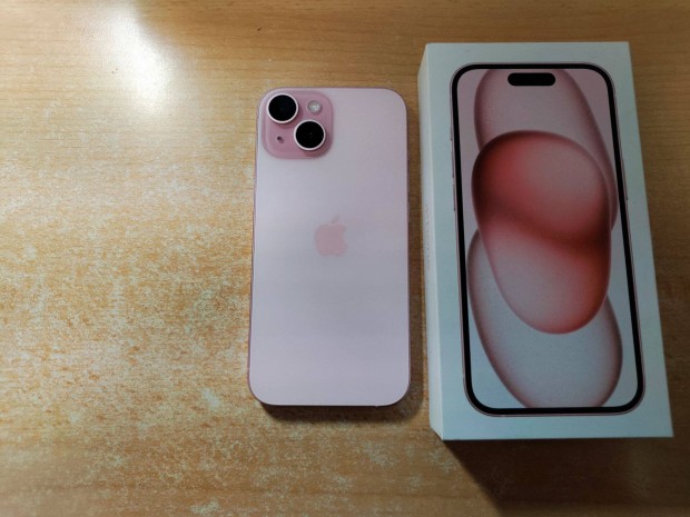 Apple iphone 15 128GB Független Újszerű Pink Apple Garanciával !