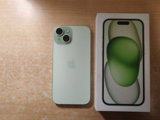 Apple iphone 15 128GB szinte j Green 3 v Apple Garancia !