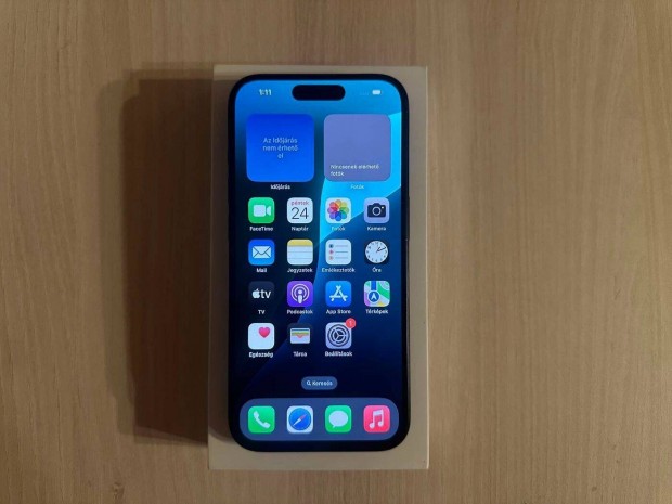 Apple iphone 15 Pro 128GB Független Blue Garis !