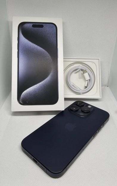 Apple iphone 15 Pro 128gb Blue - j kijelz, akr beszmtssal