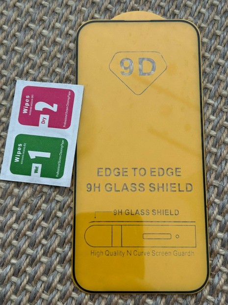 Apple iphone 15 Pro 9d üvegfólia képernyővédő fólia screen protector