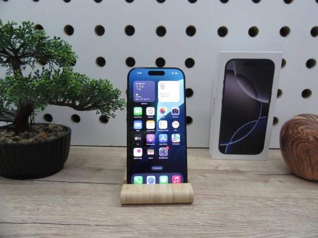Apple iphone 15 Pro Max - Black Titanium - Használt, karcmentes
