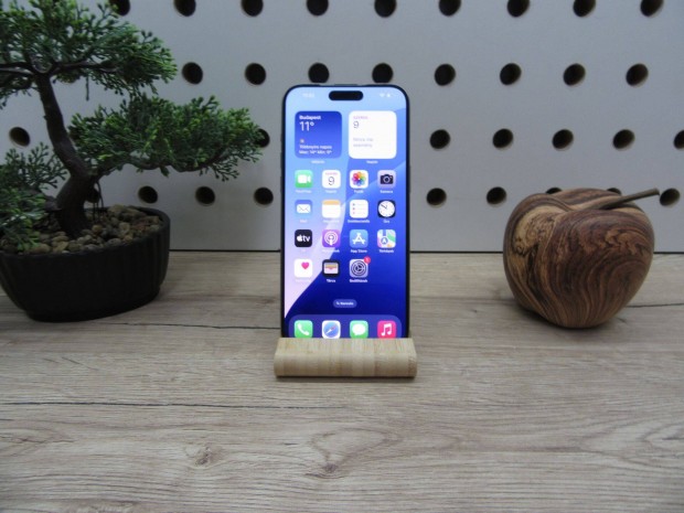 Apple iphone 15 Pro Max - Natural Titanium - Használt, karcmentes