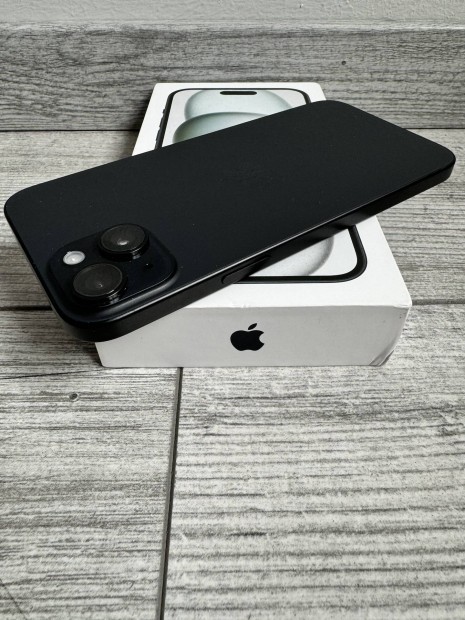 Apple iphone 15 plus 128 Gb black, jszer,fggetlen, garancilis