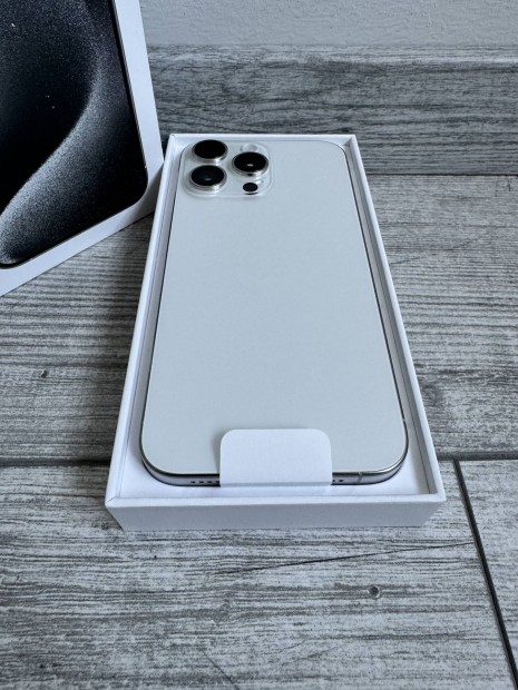Apple iphone 15 pro max aktivlatlan, white titanium 256 Gb