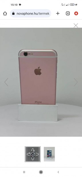 Apple iphone 6s Plus (32GB) - Rozérany, akku: 100%
