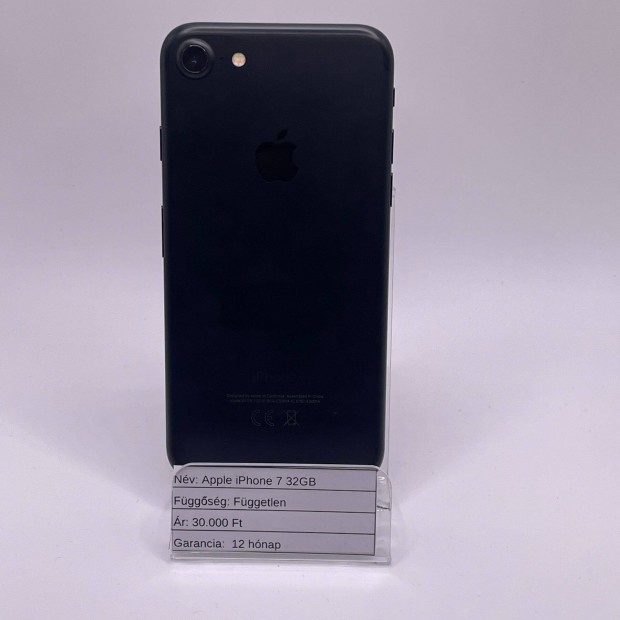 Apple iphone 7 32GB Fggetlen, 12 hnap garancival!