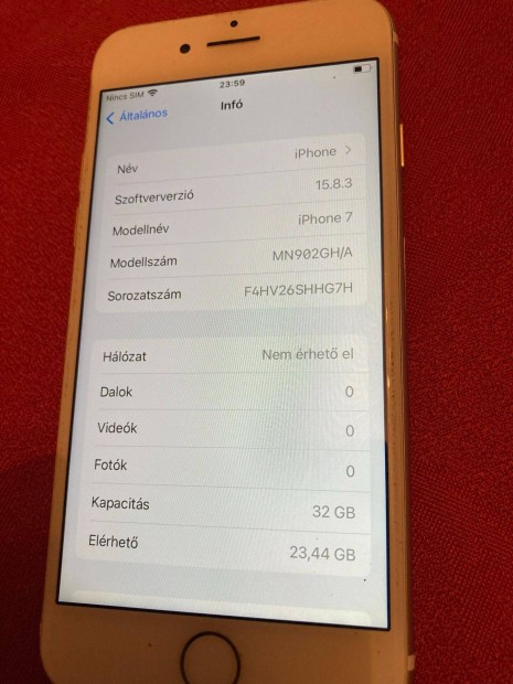 Apple iphone 7 32GB Krtya fggetlen