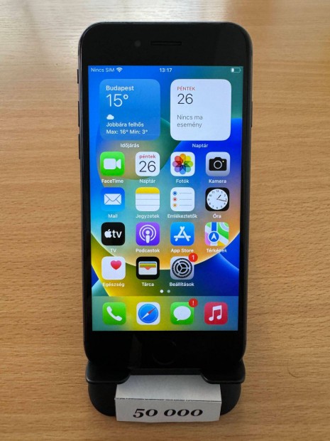 Apple iphone 8 64GB Fekete 100% Akku