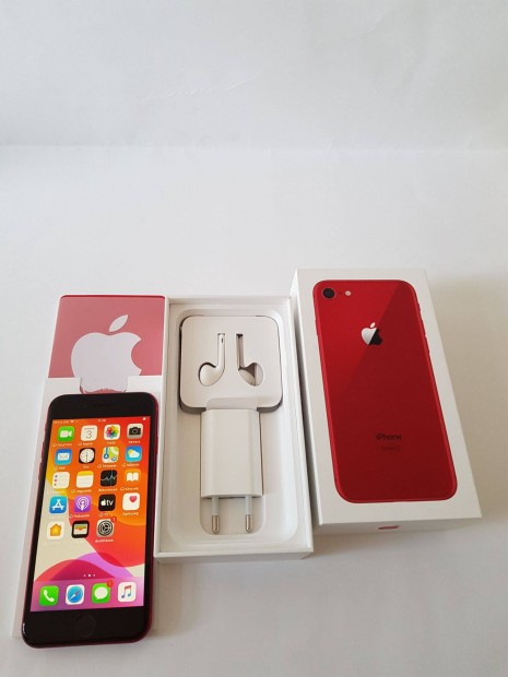 Apple iphone 8 64GB Red Krtyafggetlen mobiltelefon j llapotban el