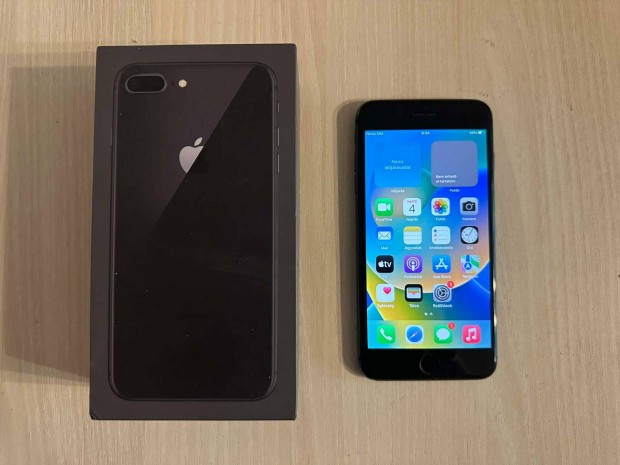 Apple iphone 8 Plus jszer Gray Fggetlen Garis 95% Aksi