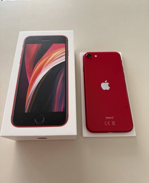 Apple iphone SE 2020 64GB Red Kartyafüggetlen Mobiltelefon