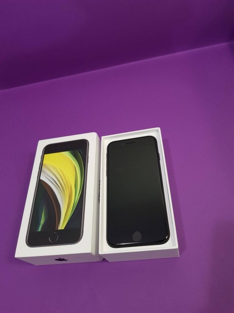 Apple iphone SE 2020 64Gb fekete Fggetlen j llapot mobiltelefon el
