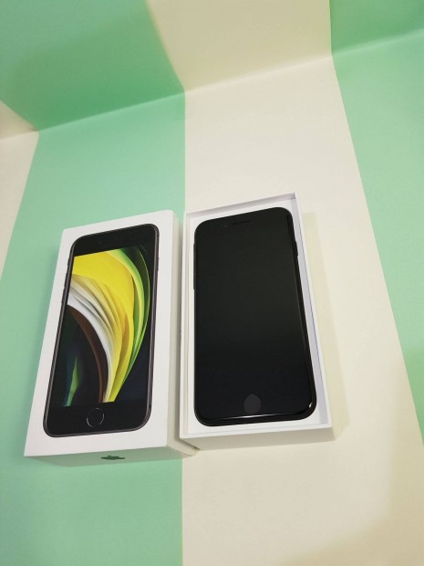 Apple iphone SE 2020 64Gb fekete Fggetlen j llapot mobiltelefon el