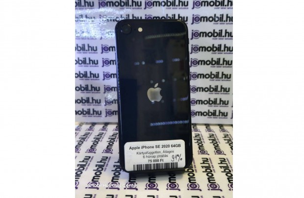 Apple iphone SE "2 2020 64GB Fekete Fggetlen Jtllssal