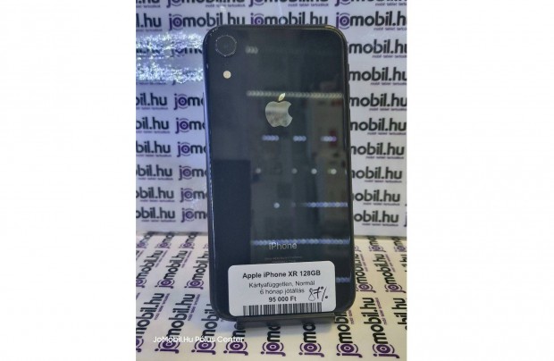Apple iphone XR 128GB Fekete Fggetlen Jtllssal