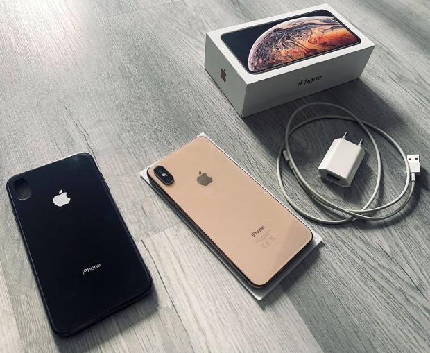 Apple iphone XS Max Gold 256GB (jszer, krtyafggetlen)