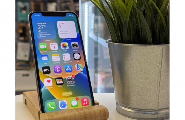 Apple iphone X 64GB 100% os Akku Kártyafüggetlen 12 Hónap Garanciával