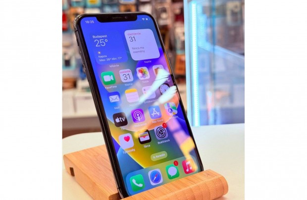 Apple iphone X 64GB Kártyafüggetlen 100% os Akku 12 Hónap Garancia