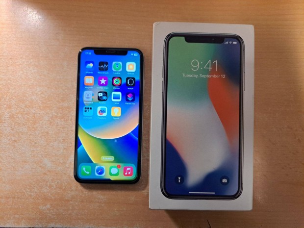 Apple iphone X Fggetlen Silver Garis 100%-os akkuval !