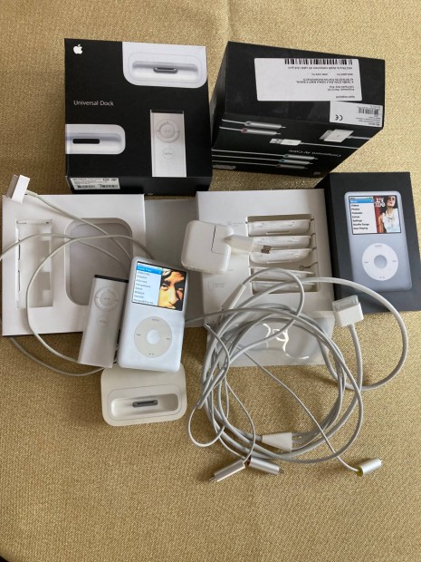 Apple ipod Classic 80Gb dokkolval,tvirnytval,tppal,AV kbellel