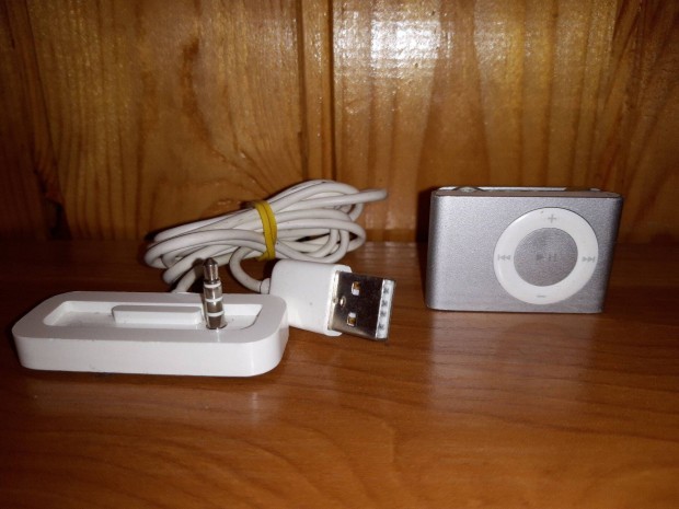 Apple ipod shuffle 2.gen 1GB, ezst szn, tltvel, A1204