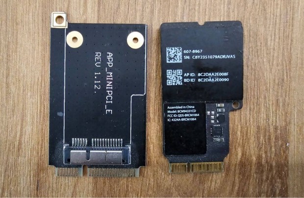 Apple mac kompatibilis WiFi/BT4 kártya