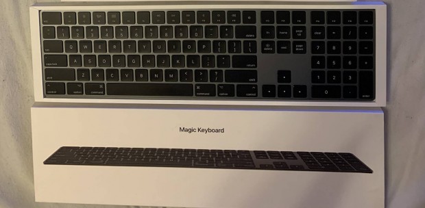Apple magic keyboard gray fekete szinben uj allapotban