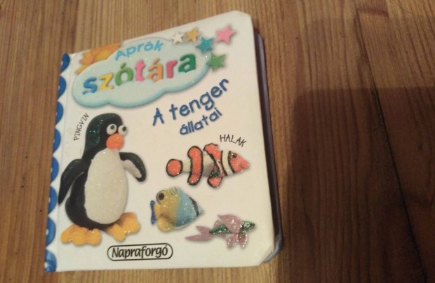 Aprók szótára a tenger állatai baba könyv, babakönyv