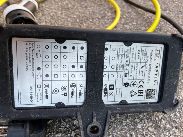 Aptiv Type 2 elektromos autótöltő