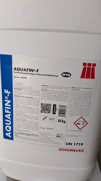 Aquafin-f folykony injektlszer 10kg