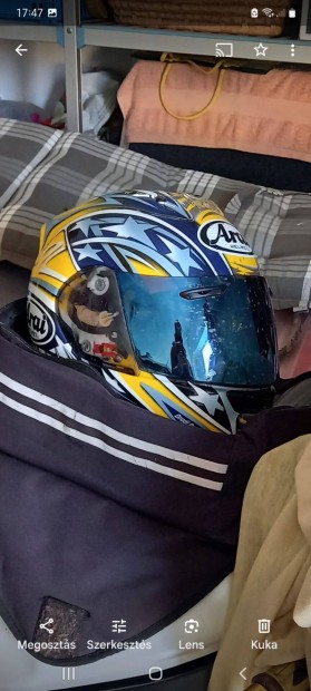 Arai RX-7 Corsair Colin Edwards yellow