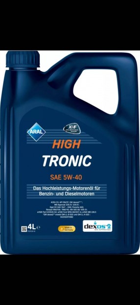 Aral 5w-40 motorolaj 4liter