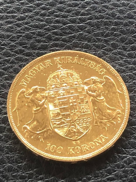 Arany 100k korona 1908 KB.UV. (900Au)