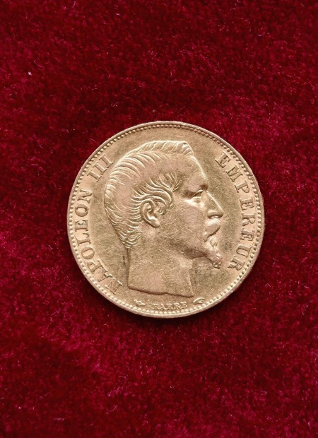 Arany 20 frank, 1854 Napoleon III