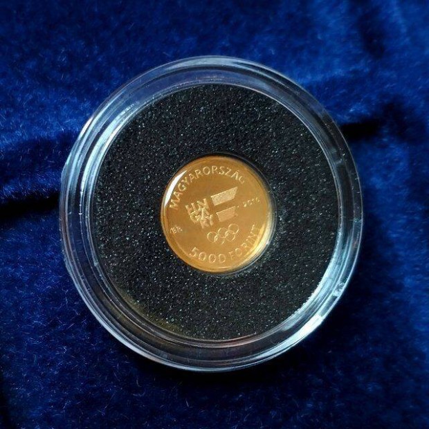 Arany Érme Nyári Olimpia Rio .999 Színarany Érem PP 2016 UNC Proof_