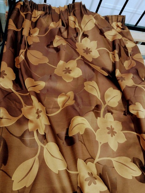 Arany-bronz taft sötétítő függöny, Új!! Szél318Xmag255