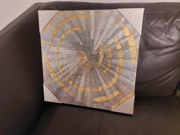 Arany fonl vszon kp (40x40cm)