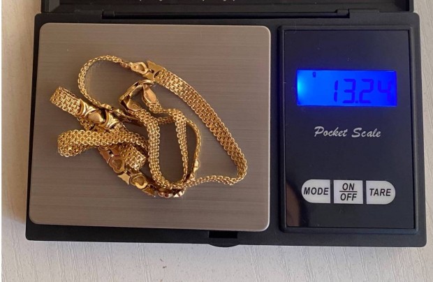 Arany gold j 14K 585 13,24g ni elegns nyaklnc nyakk