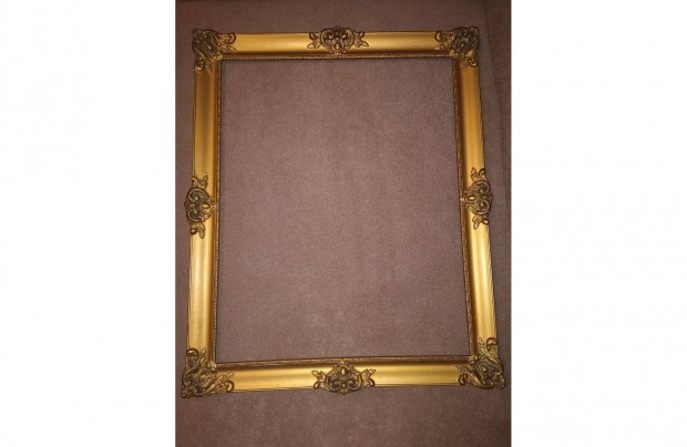 Arany szn Blondel keret veggel kb 60 ves 57 x 47 cm (49 x 40 cm)