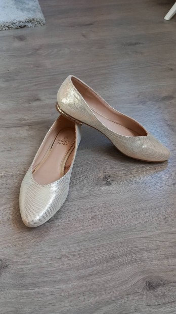 Arany szn, 38-as balerina cip